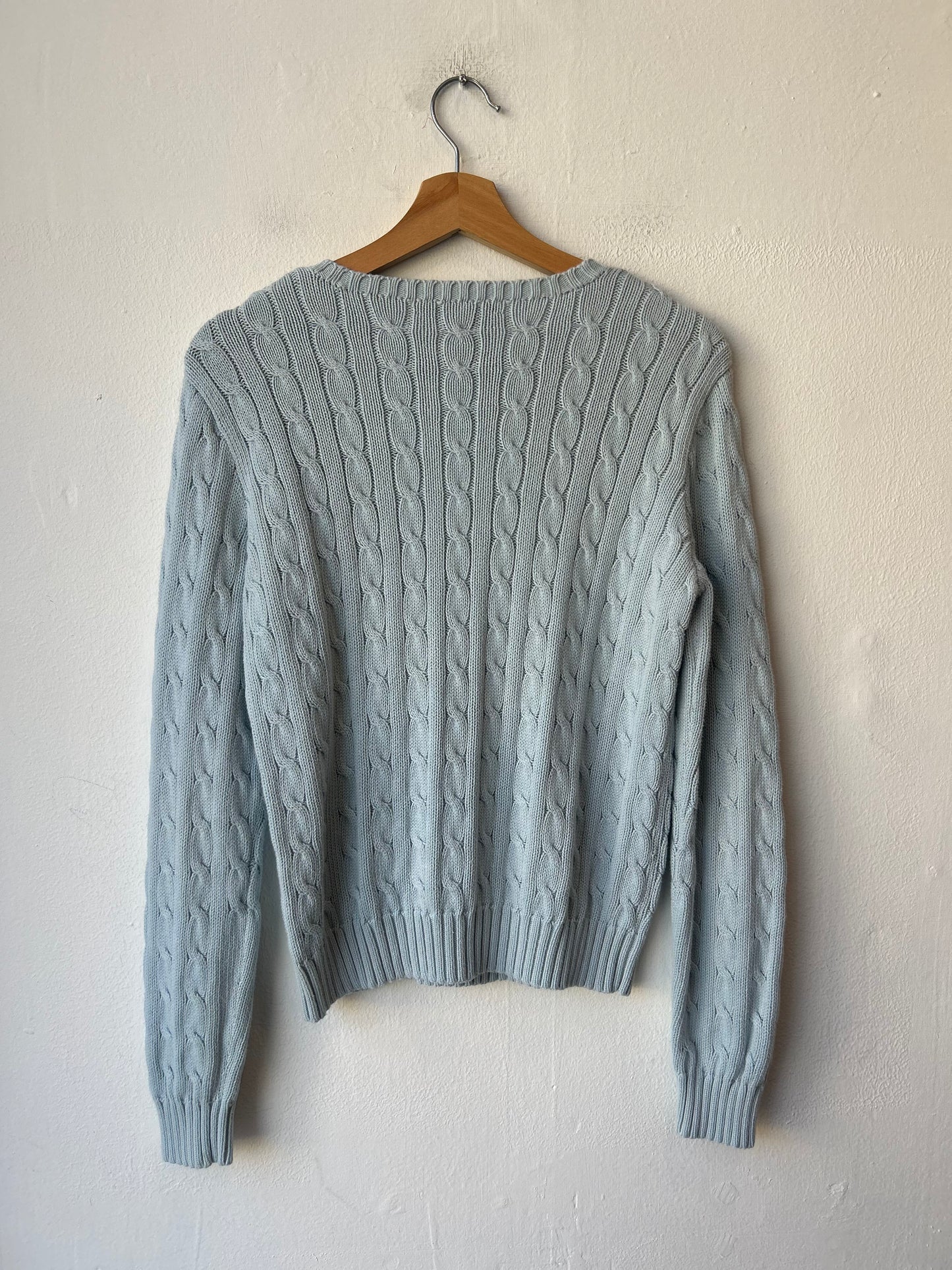 Y2K Polo Cable Knit Sweater
