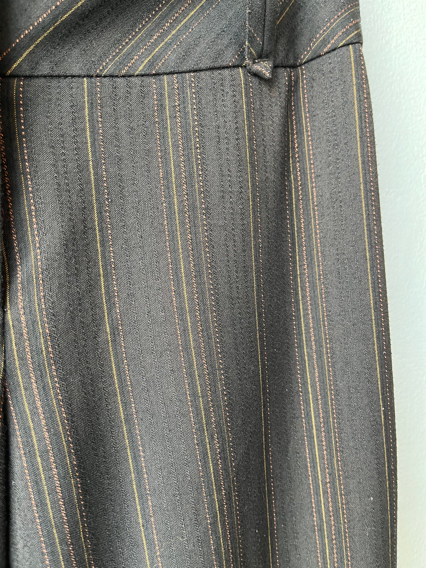Y2K Brown Pinstripe Dress Pants 27"