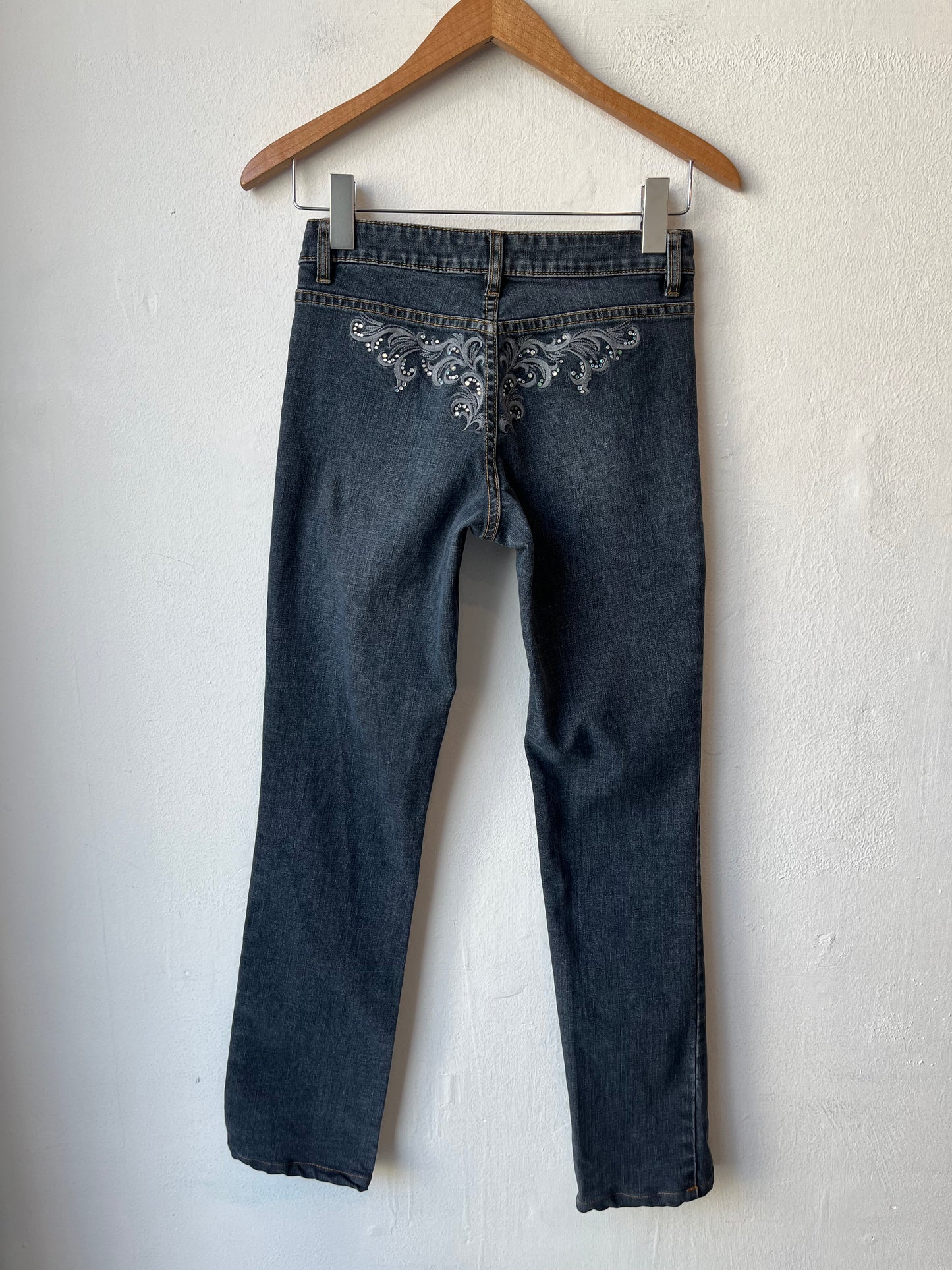 Y2K Cache Rhinestone Jeans 27"