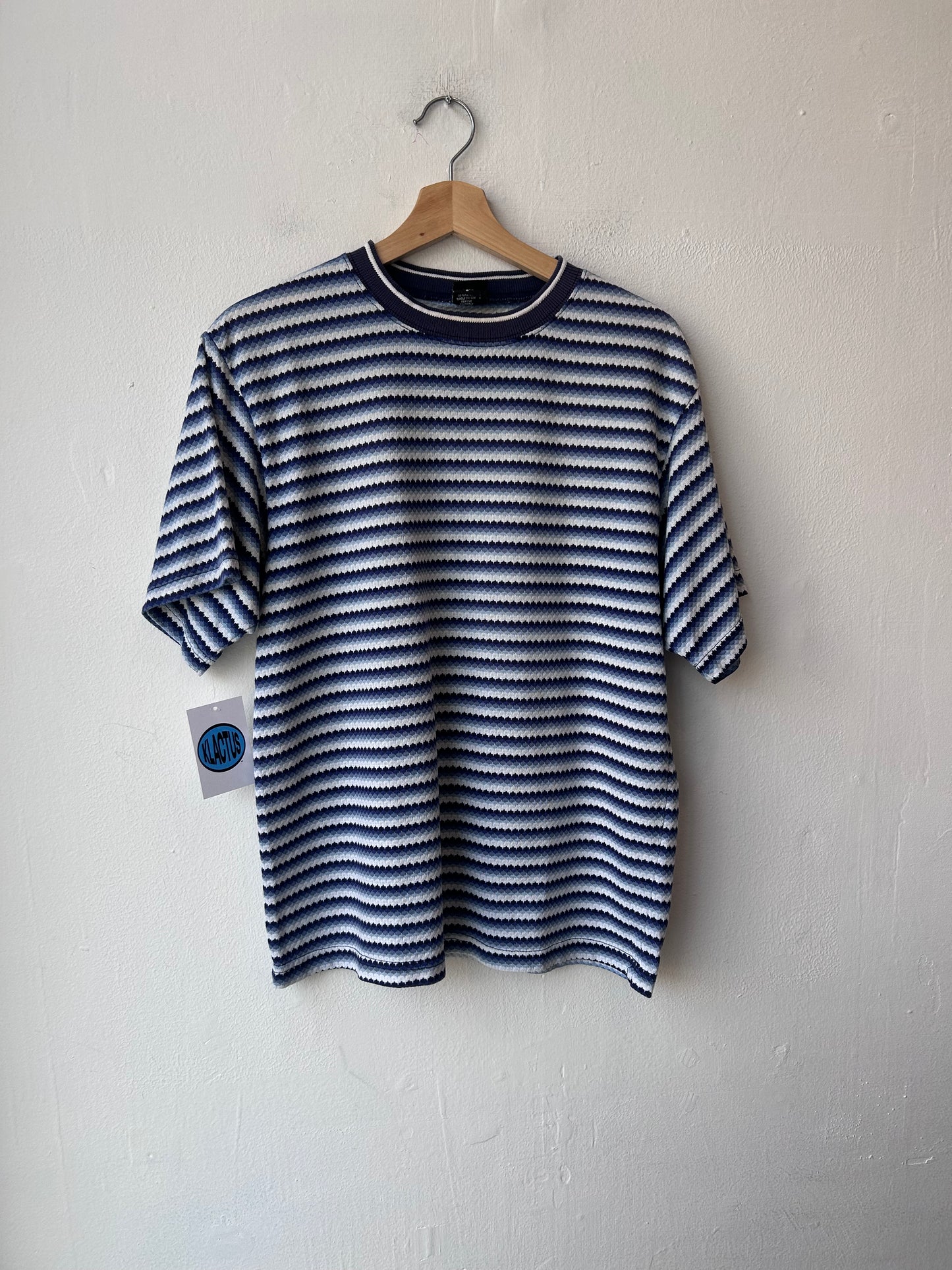 90's Blue Striped T-Shirt