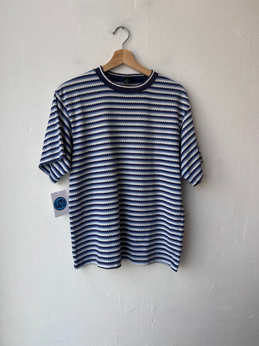 90's Blue Striped T-Shirt