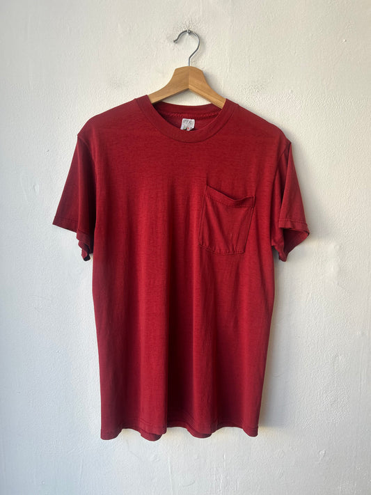 90's Red Pocket Tee