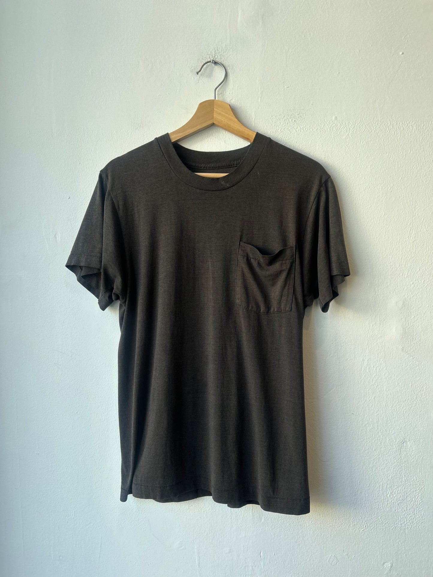 90's Black Pocket Tee