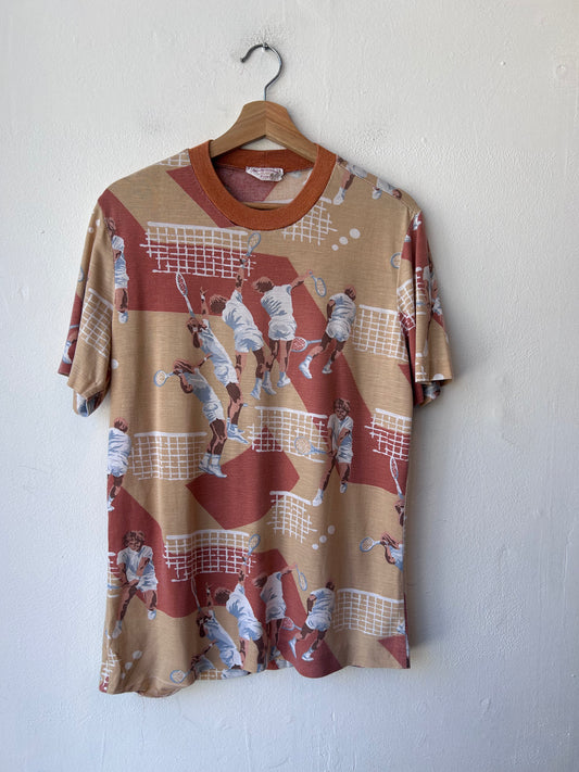 80's Tennis All Over Print T-Shirt