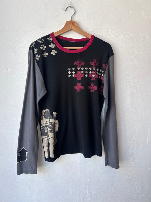Y2K Astronaut Long Sleeve Shirt