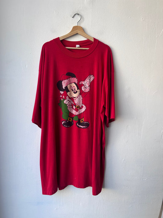 80's Christmas Mickey Sleep Shirt