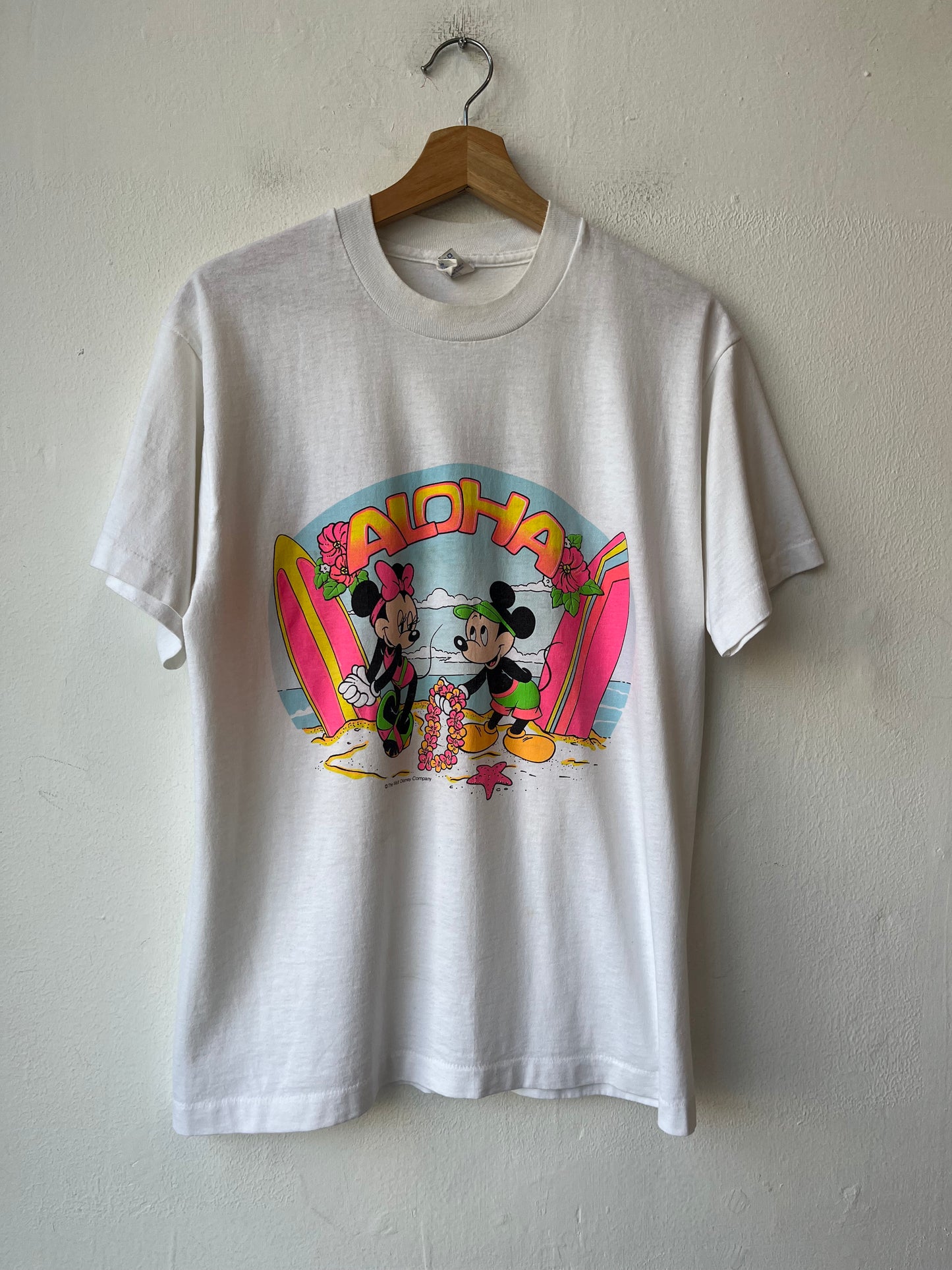 90's Mickey & Minnie Aloha T-Shirt