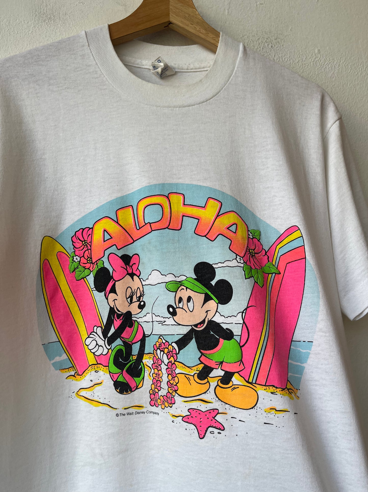 90's Mickey & Minnie Aloha T-Shirt