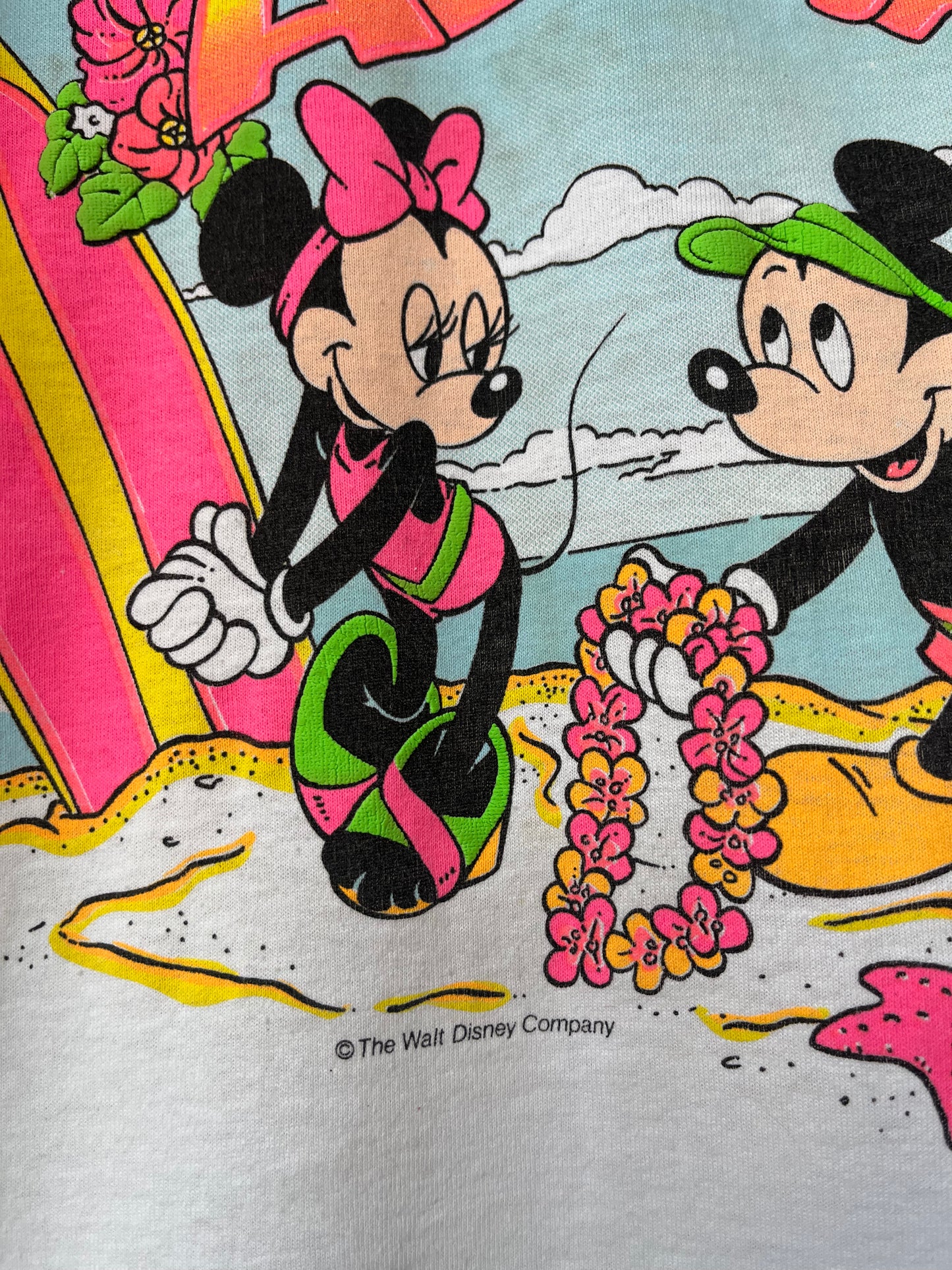 90's Mickey & Minnie Aloha T-Shirt
