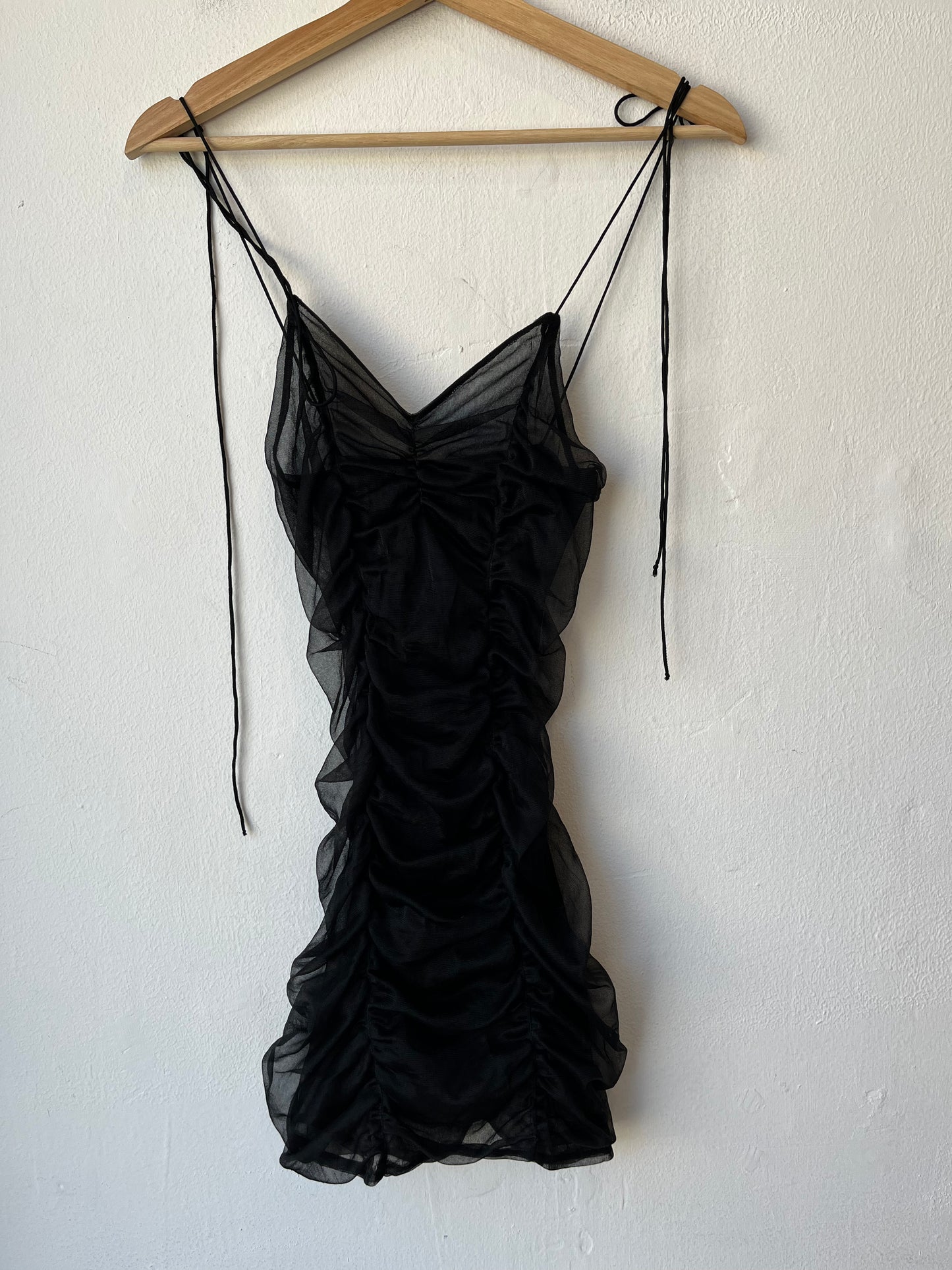 Y2K Sheer Black Dress