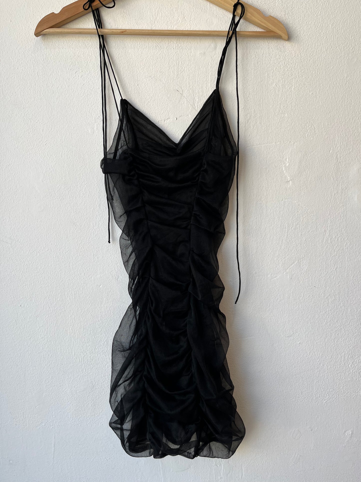 Y2K Sheer Black Dress