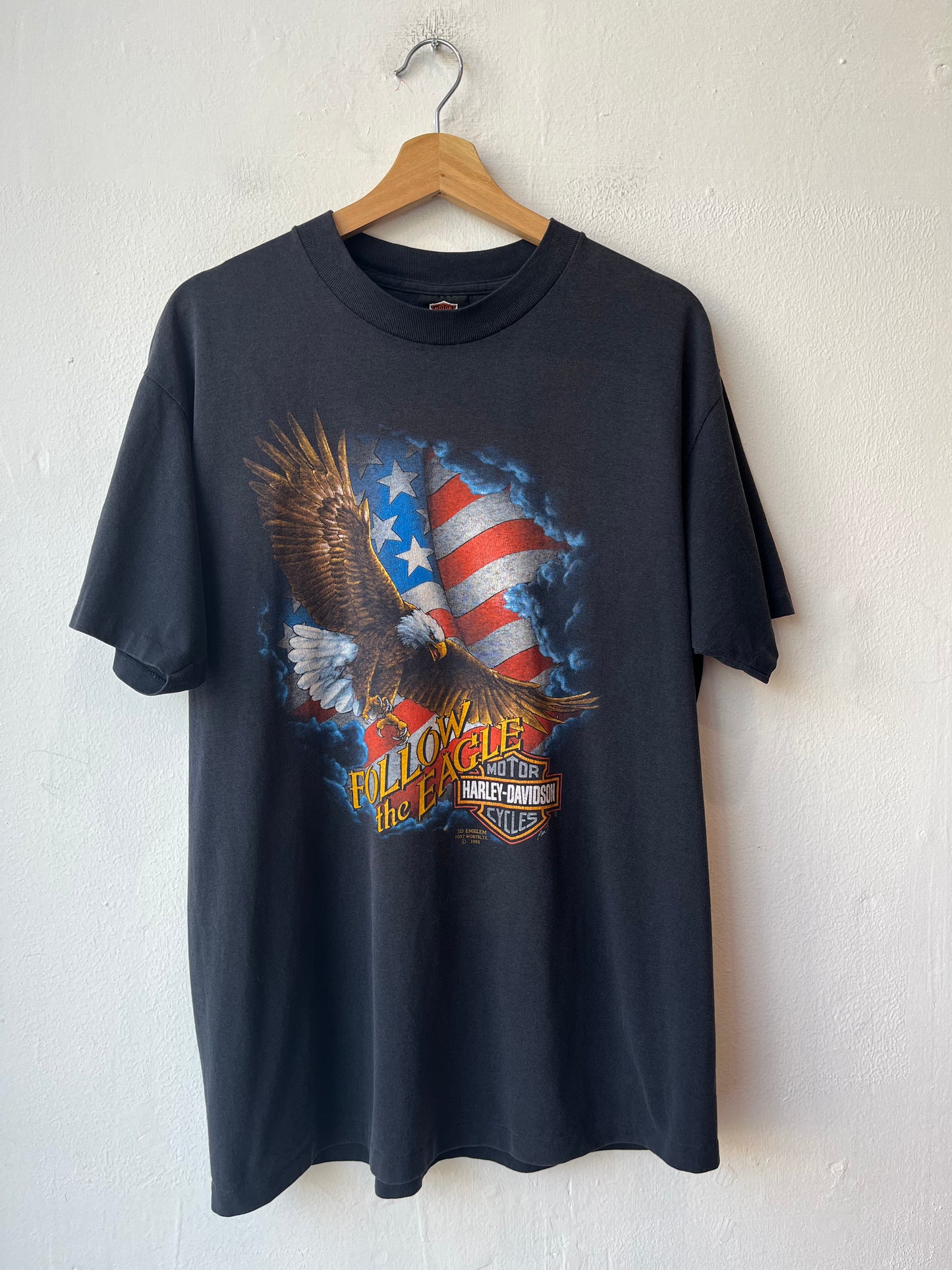 1991 HD 3D Emblem Eagle T-Shirt