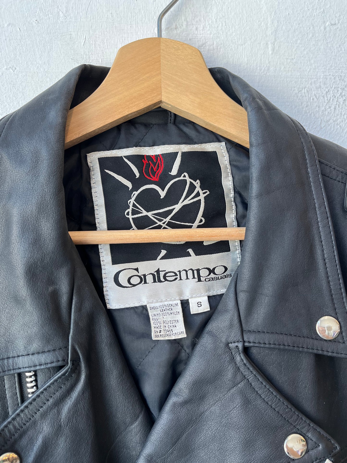90's Cropped Biker Jacket