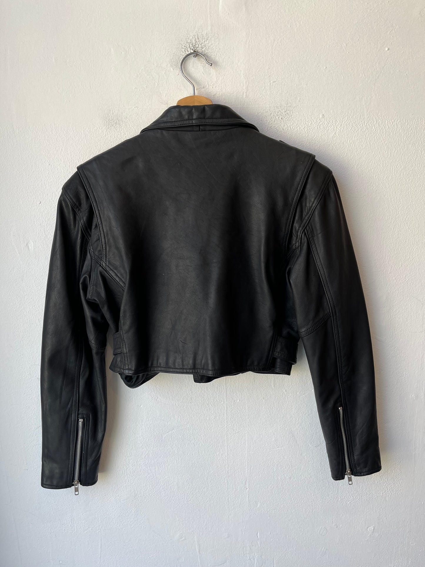 90's Cropped Biker Jacket