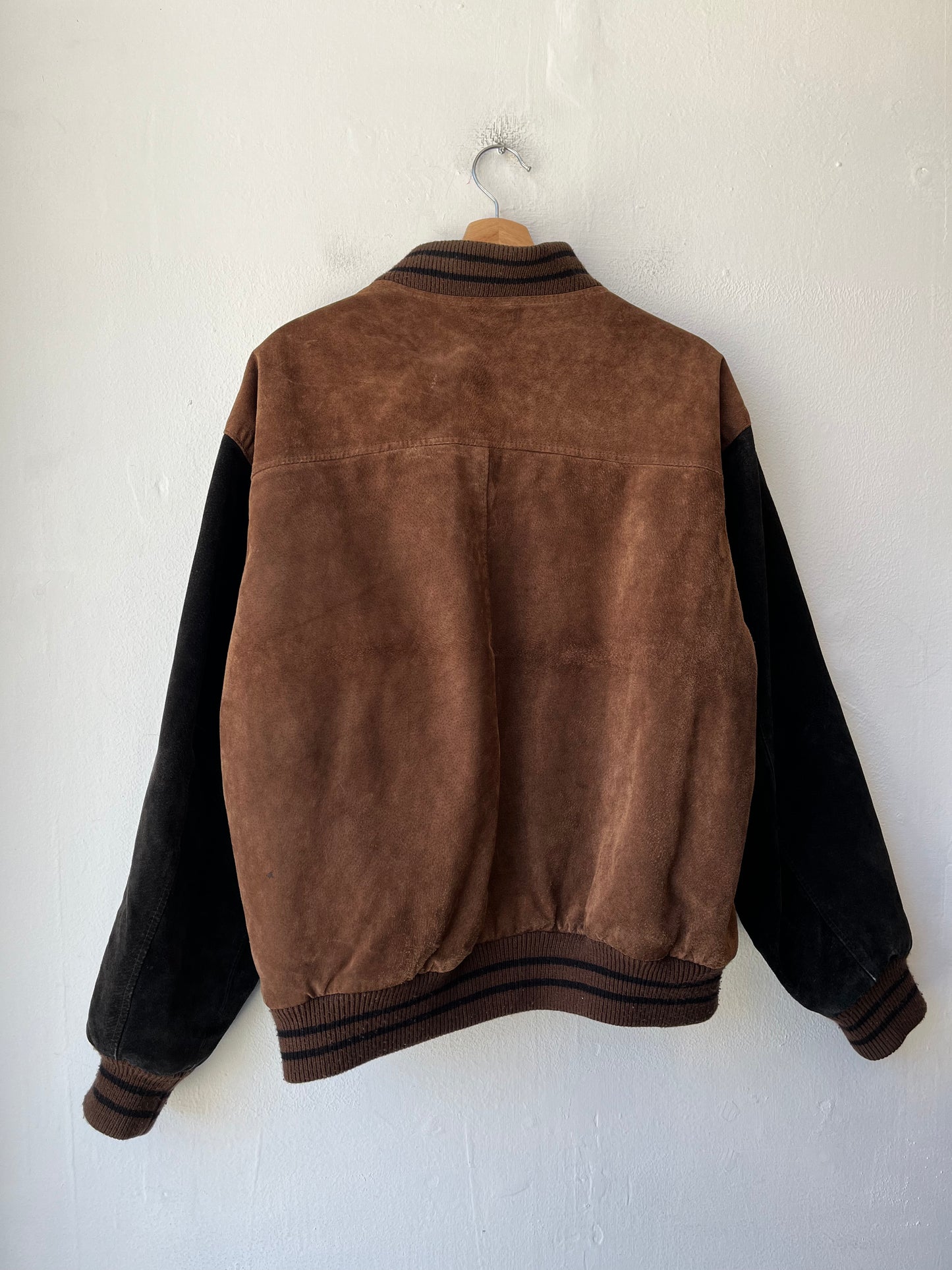 90's Suede Bomber Jacket