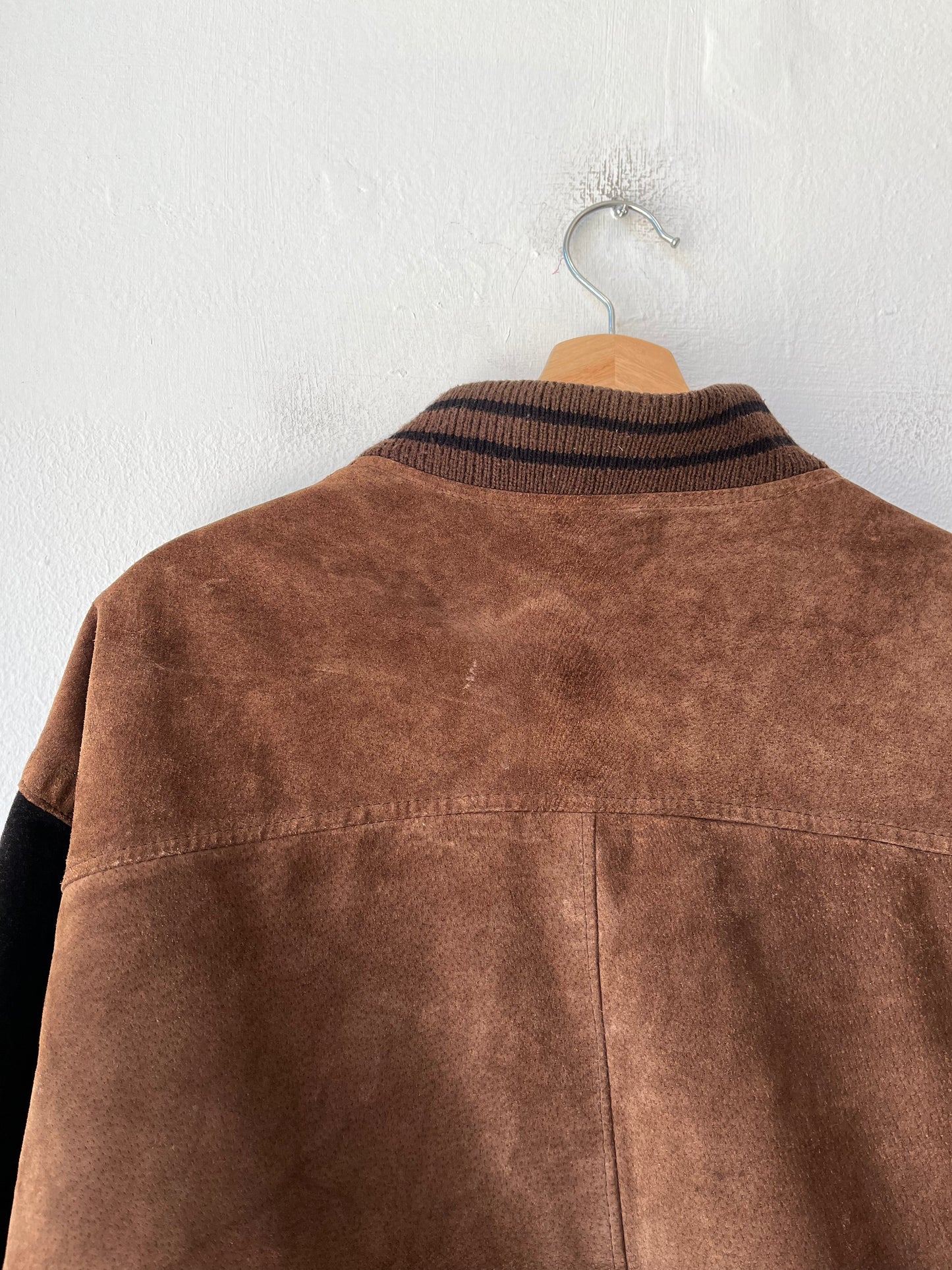 90's Suede Bomber Jacket