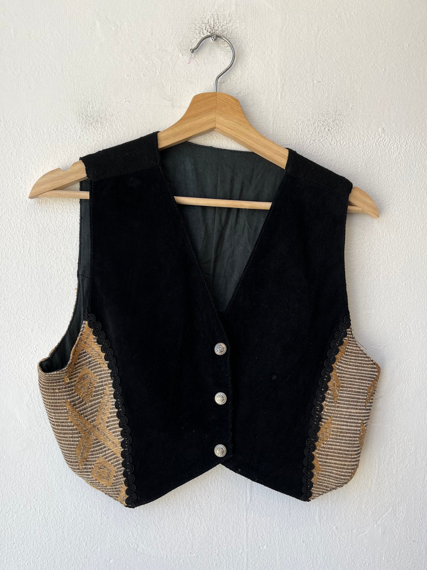 80's Suede Cropped Vest