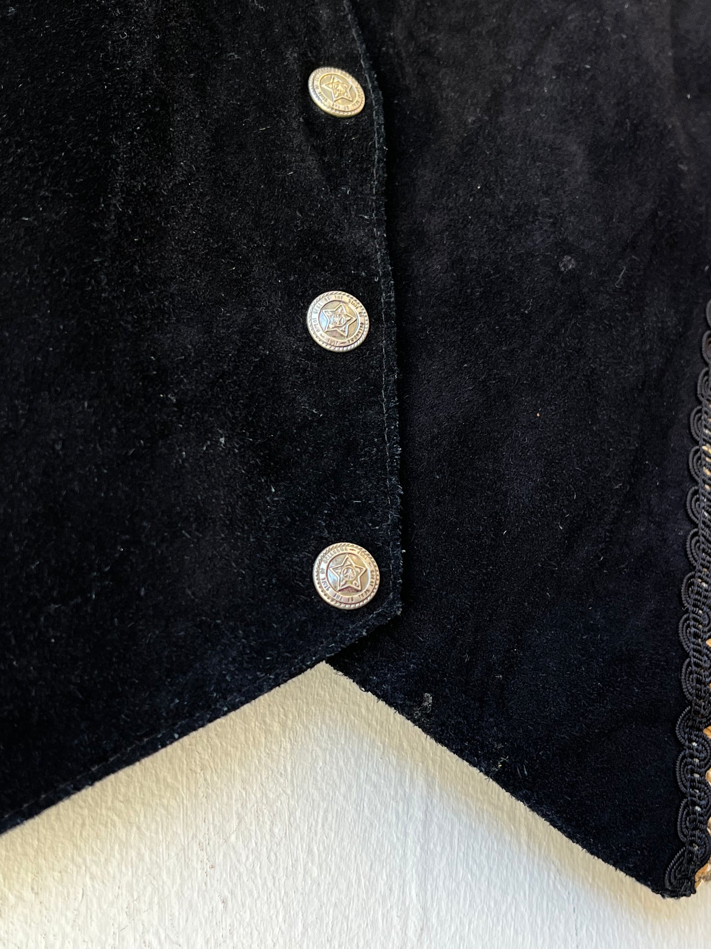 80's Suede Cropped Vest