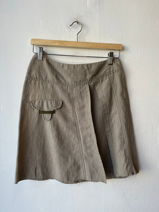 Y2K Tan Skirt 27"