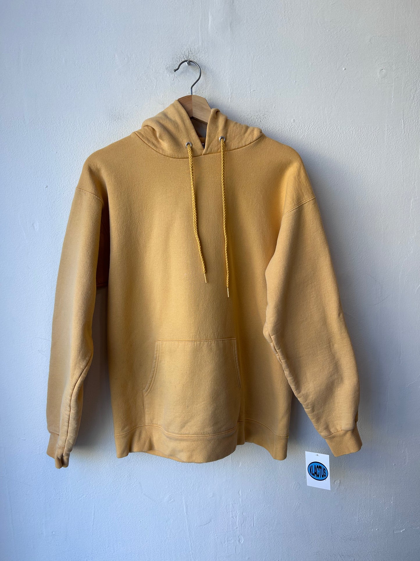 90's Pale Yellow Hoodie