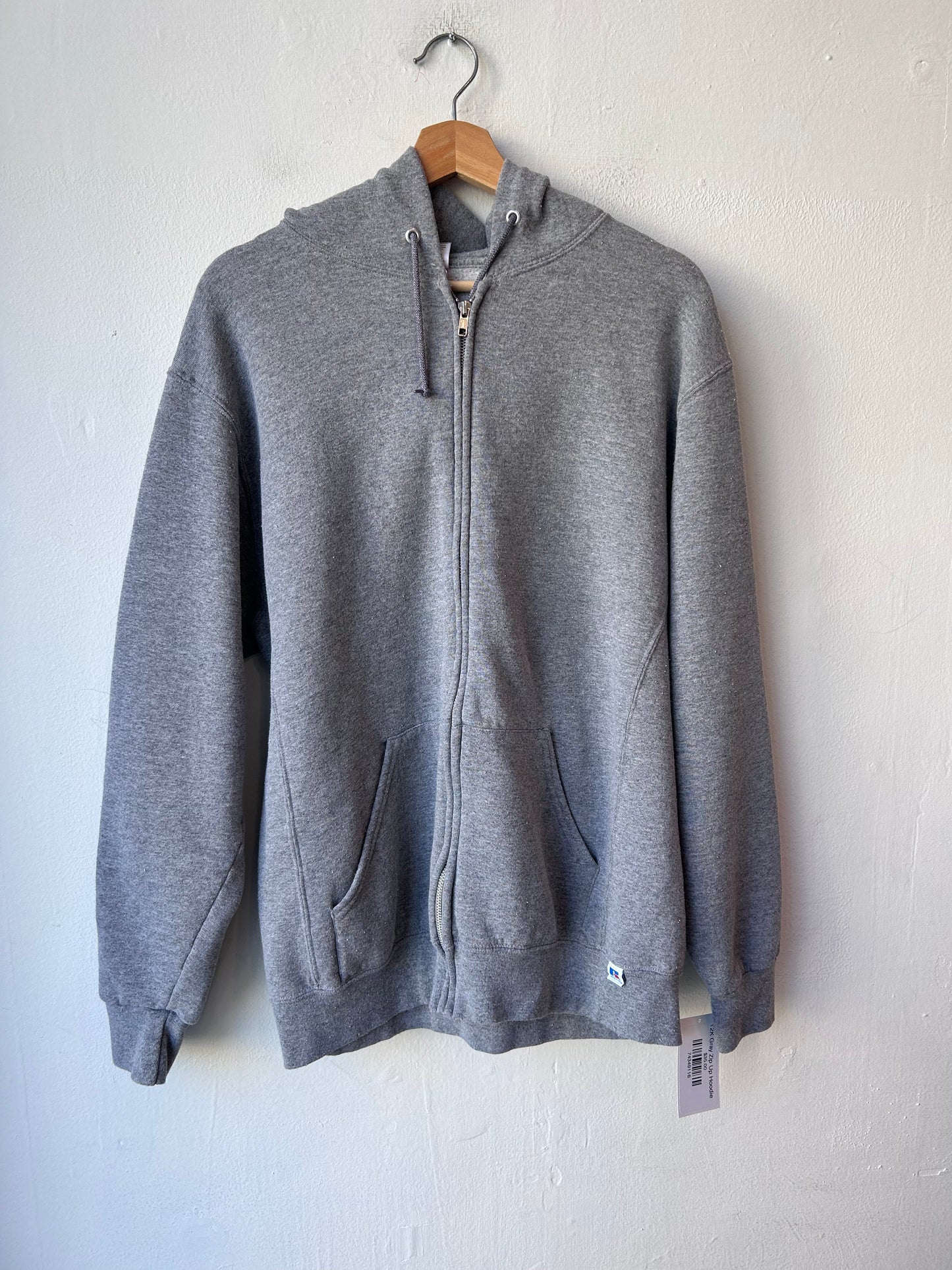 Y2K Gray Zip Up Hoodie