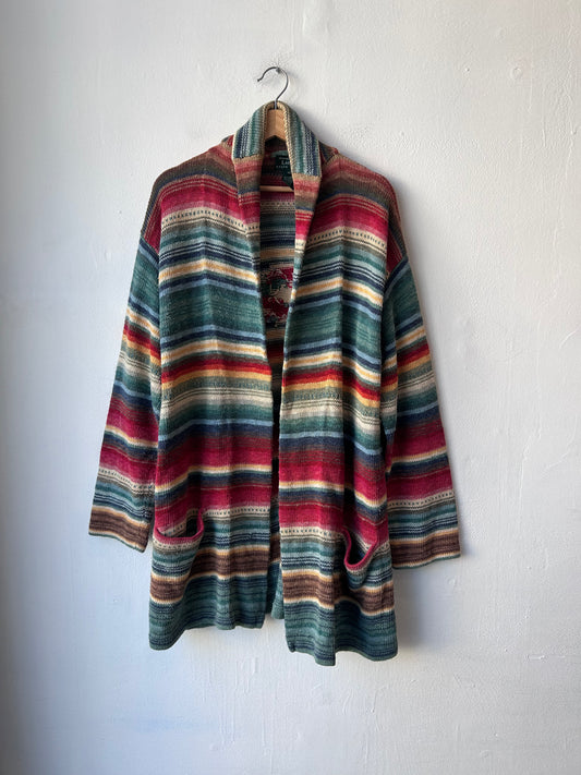 Y2K RL Southwestern Knit Cardigan