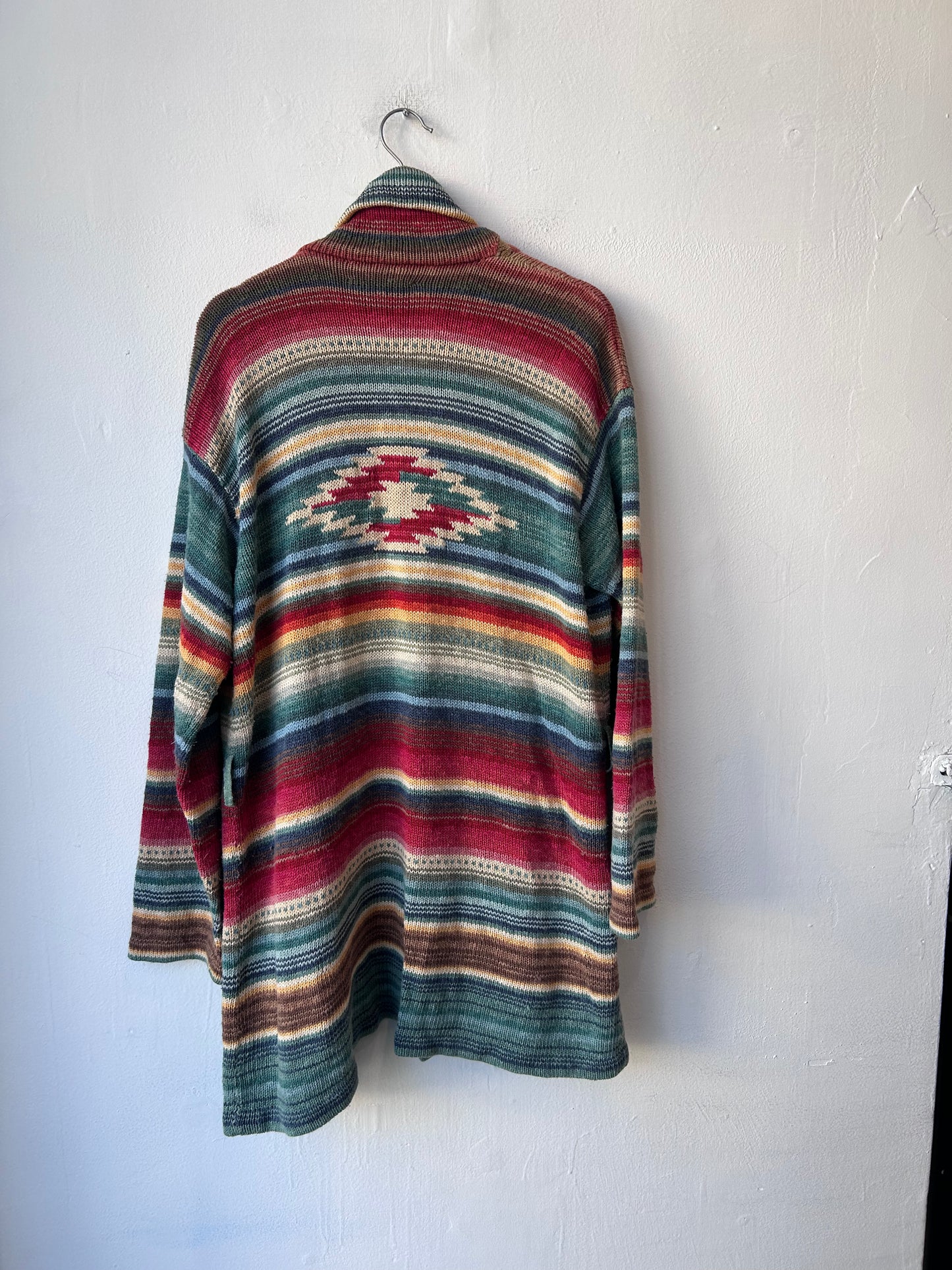 Y2K RL Southwestern Knit Cardigan