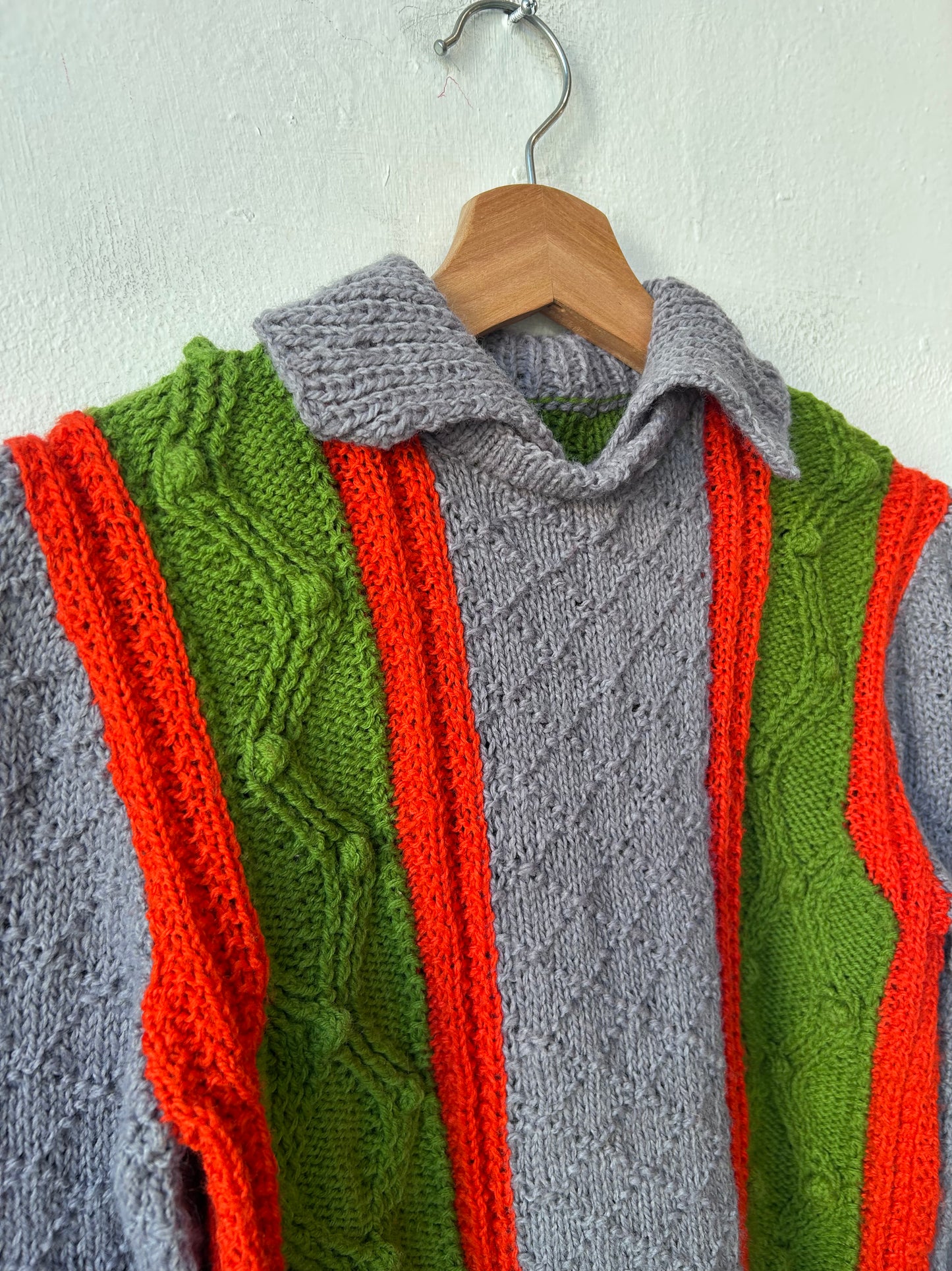 70's Collared Knit Sweater