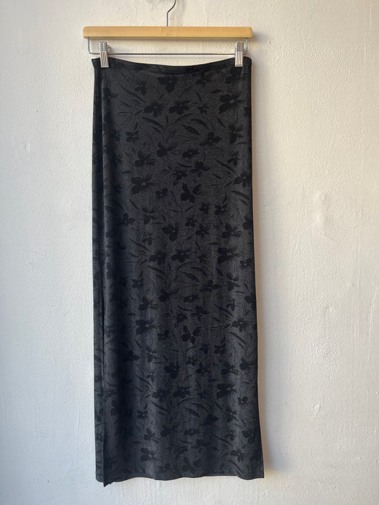 90's Floral Maxi Skirt 24-32"