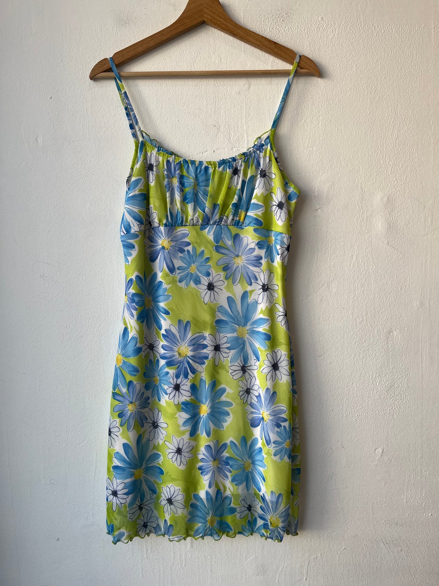 Y2K Blue Floral Dress