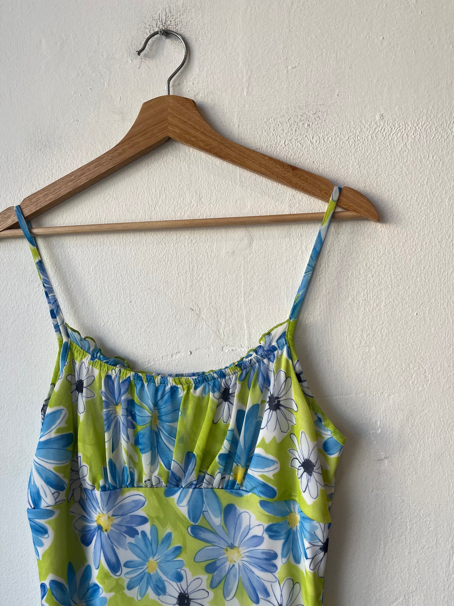 Y2K Blue Floral Dress