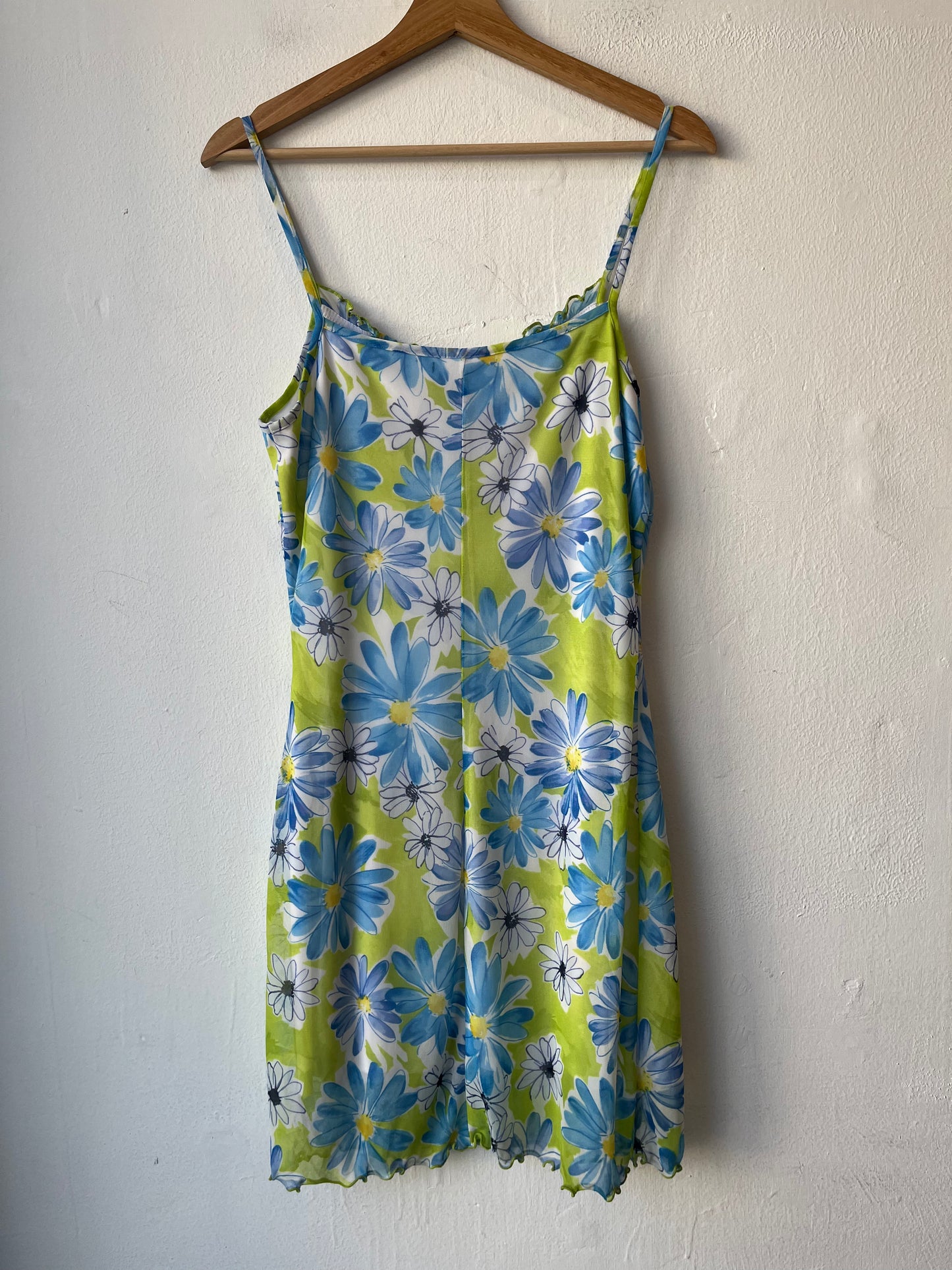 Y2K Blue Floral Dress
