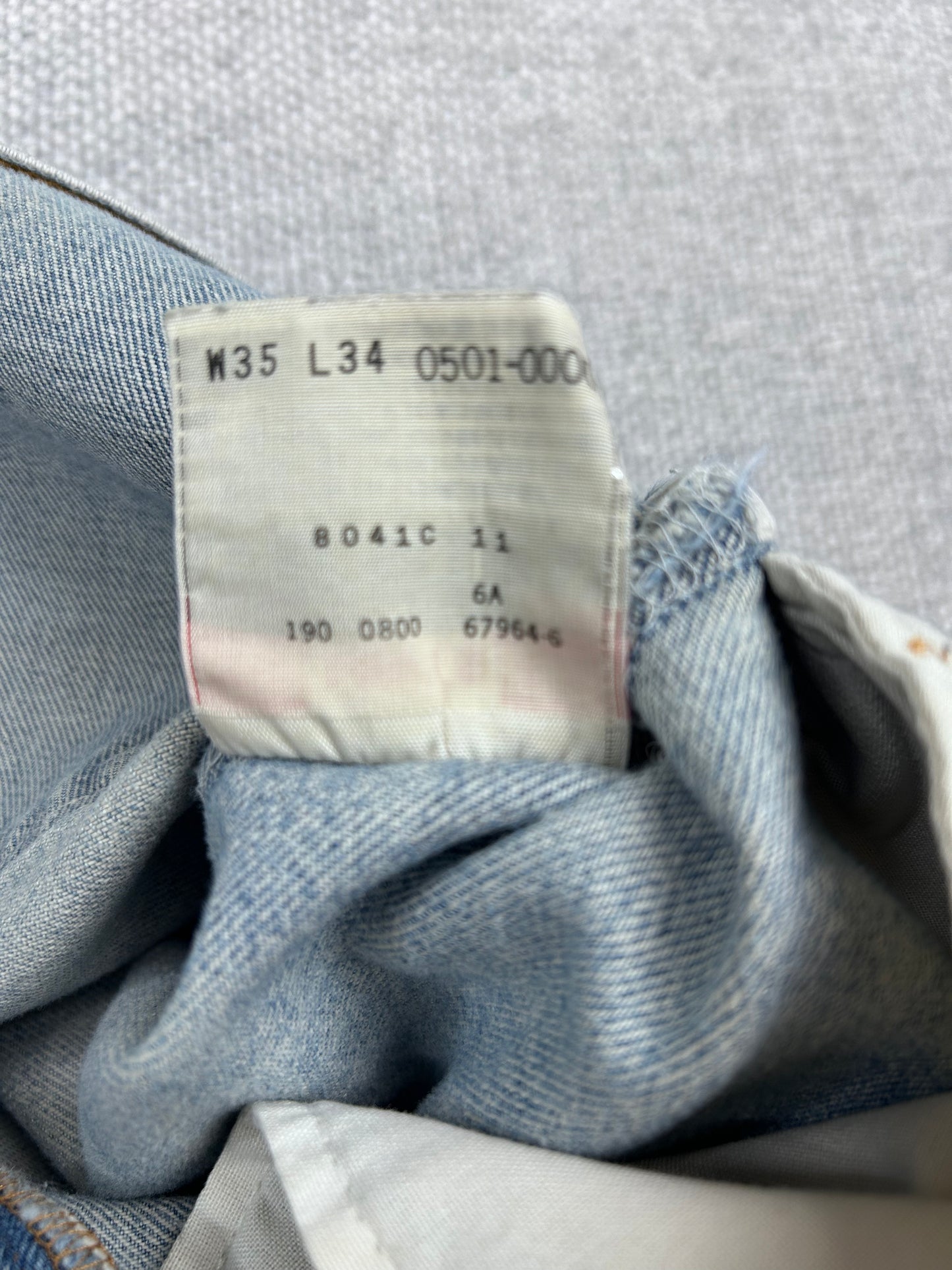 Y2K Repaired Levi's 501 33"