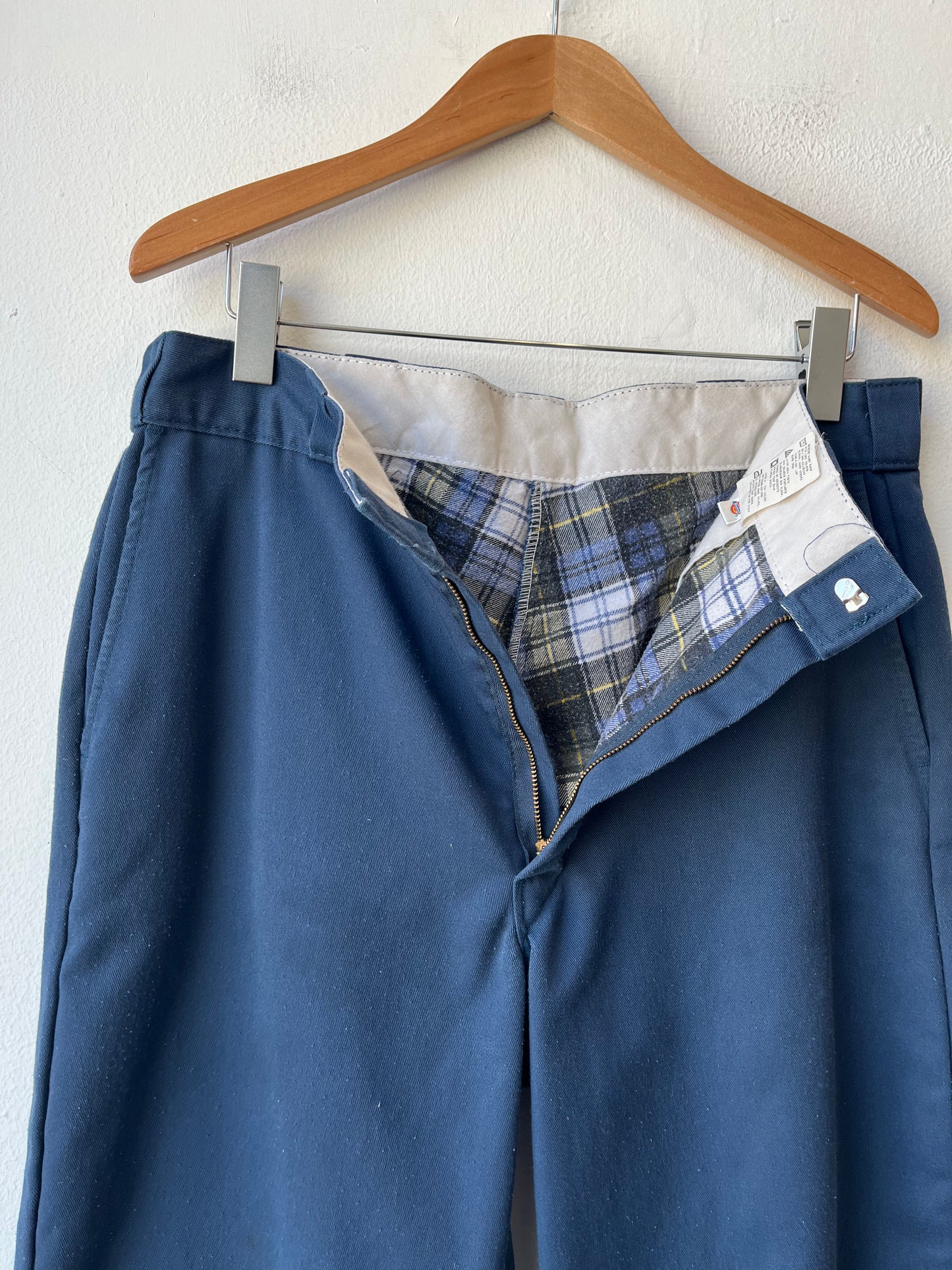 Y2K Flannel Lined Navy Dickies 36"
