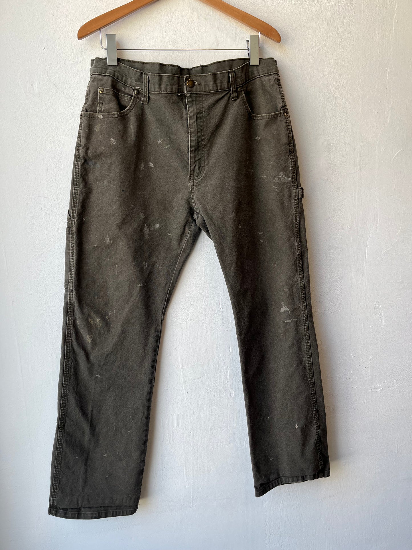 Y2K Dickies Green Carpenter Pants 35"