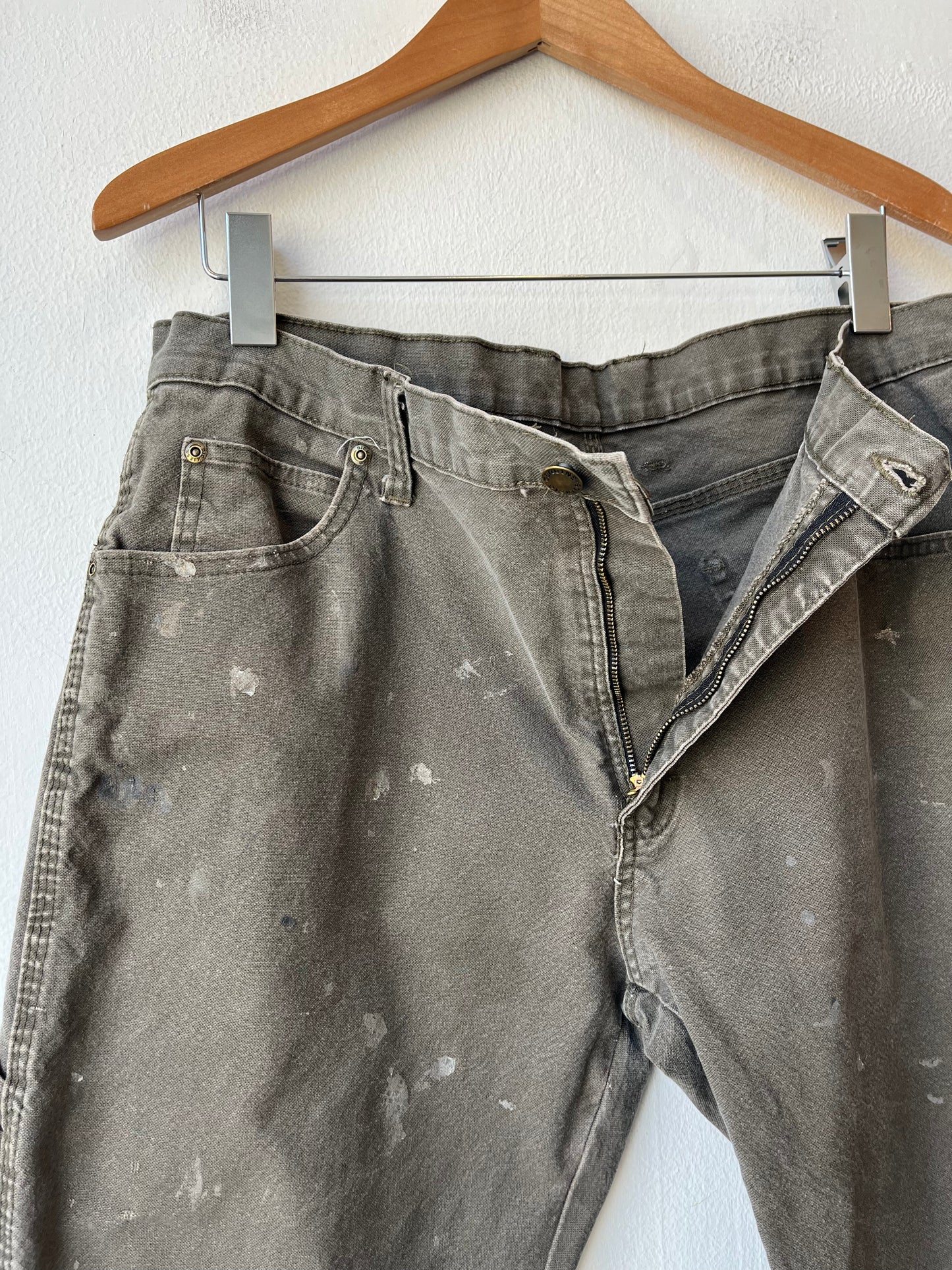 Y2K Dickies Green Carpenter Pants 35"