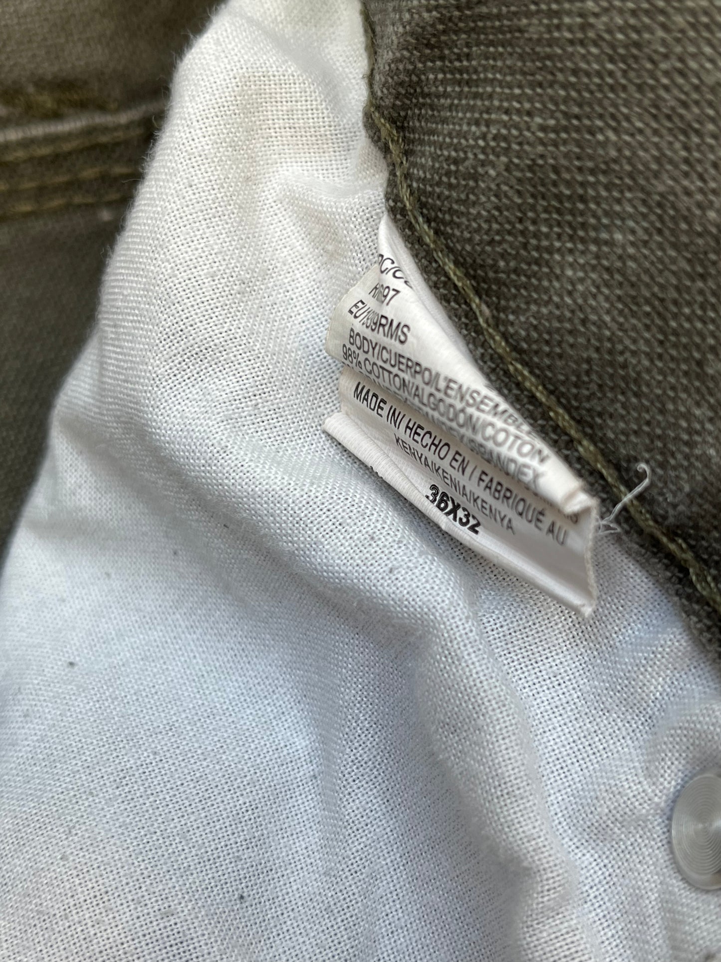 Y2K Dickies Green Carpenter Pants 35"