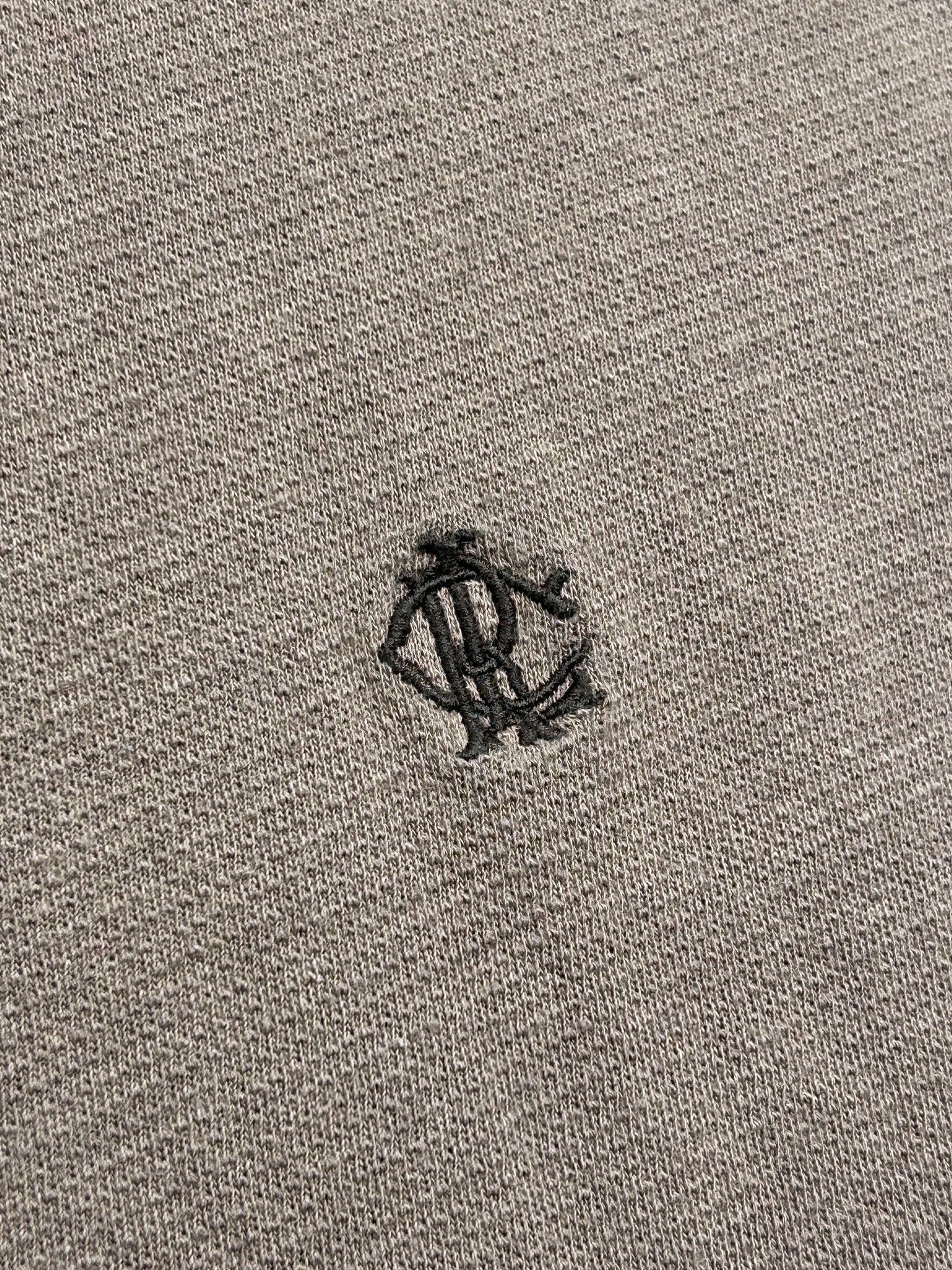 90's Distressed Polo Henley Shirt