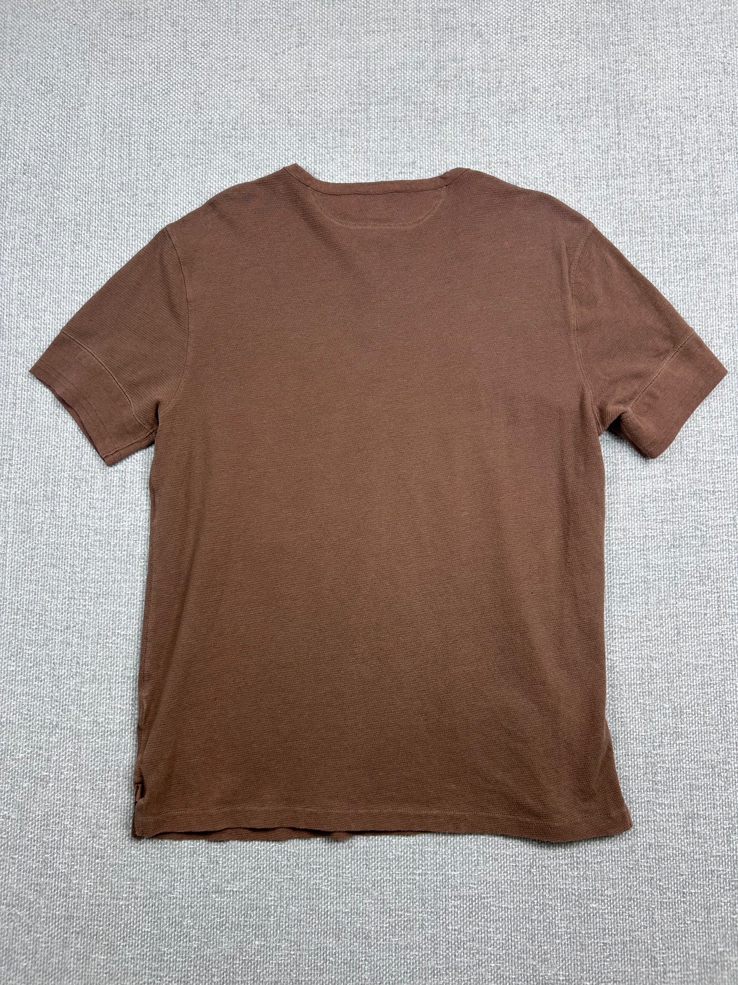 90's Distressed Polo Henley Shirt