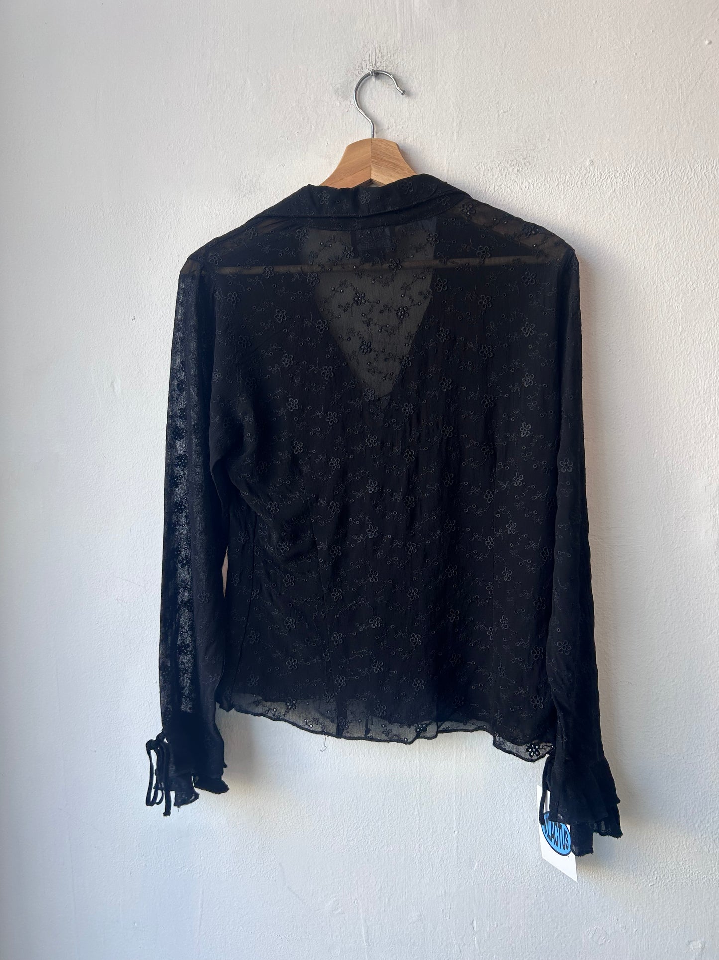 90's Sheer Rayon Blouse