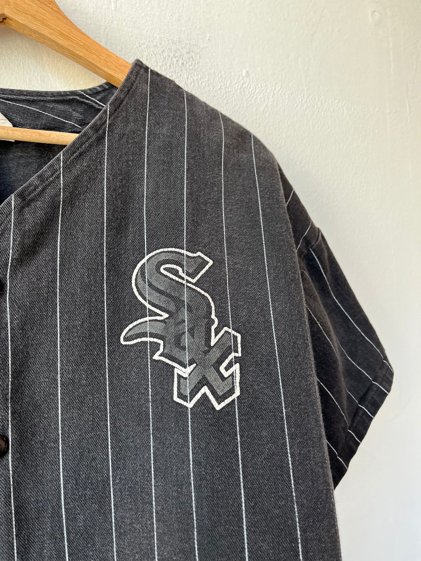 90's Denim White Sox Jersey