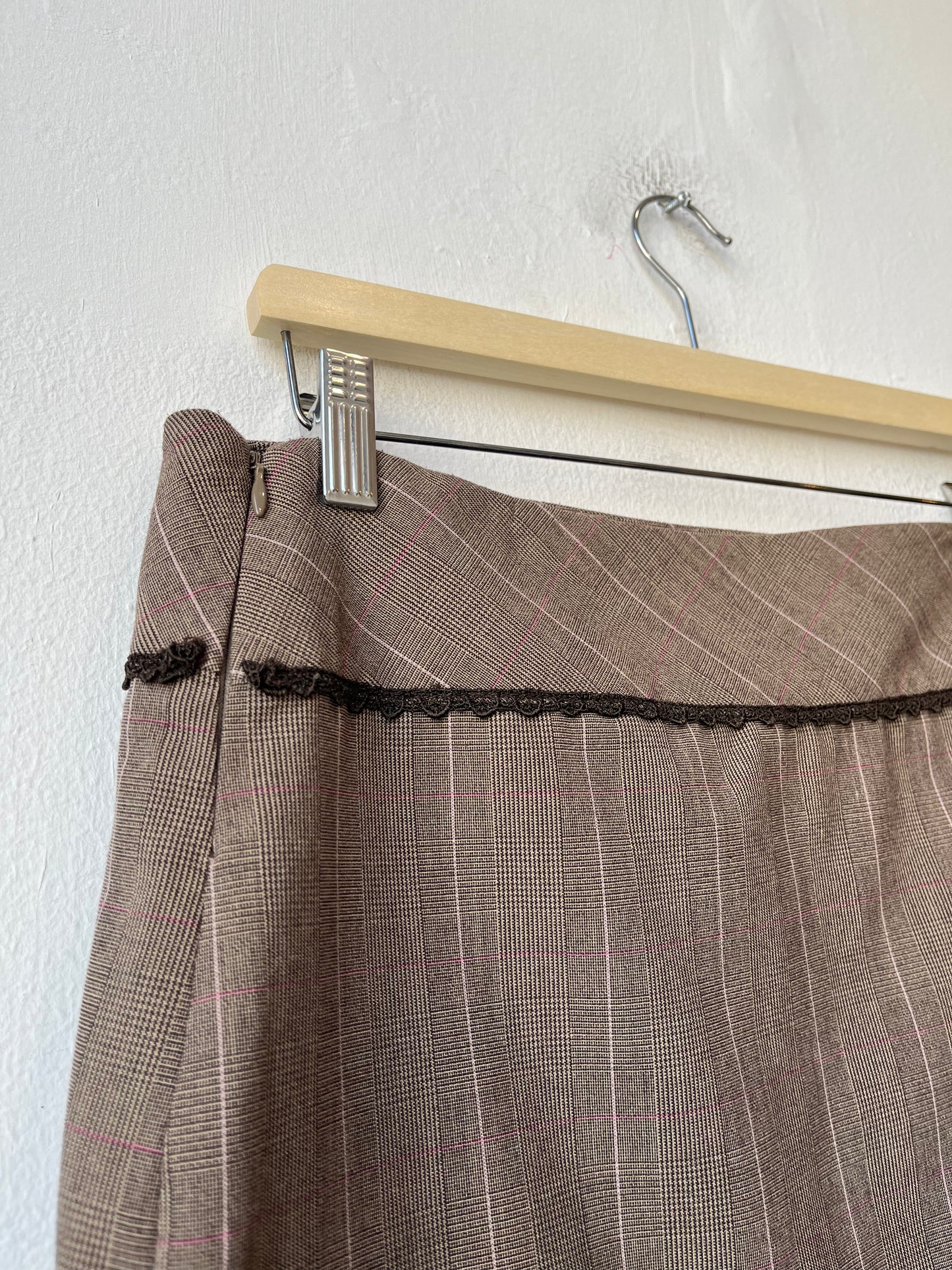 Y2K My Michelle Plaid Midi Skirt 31"
