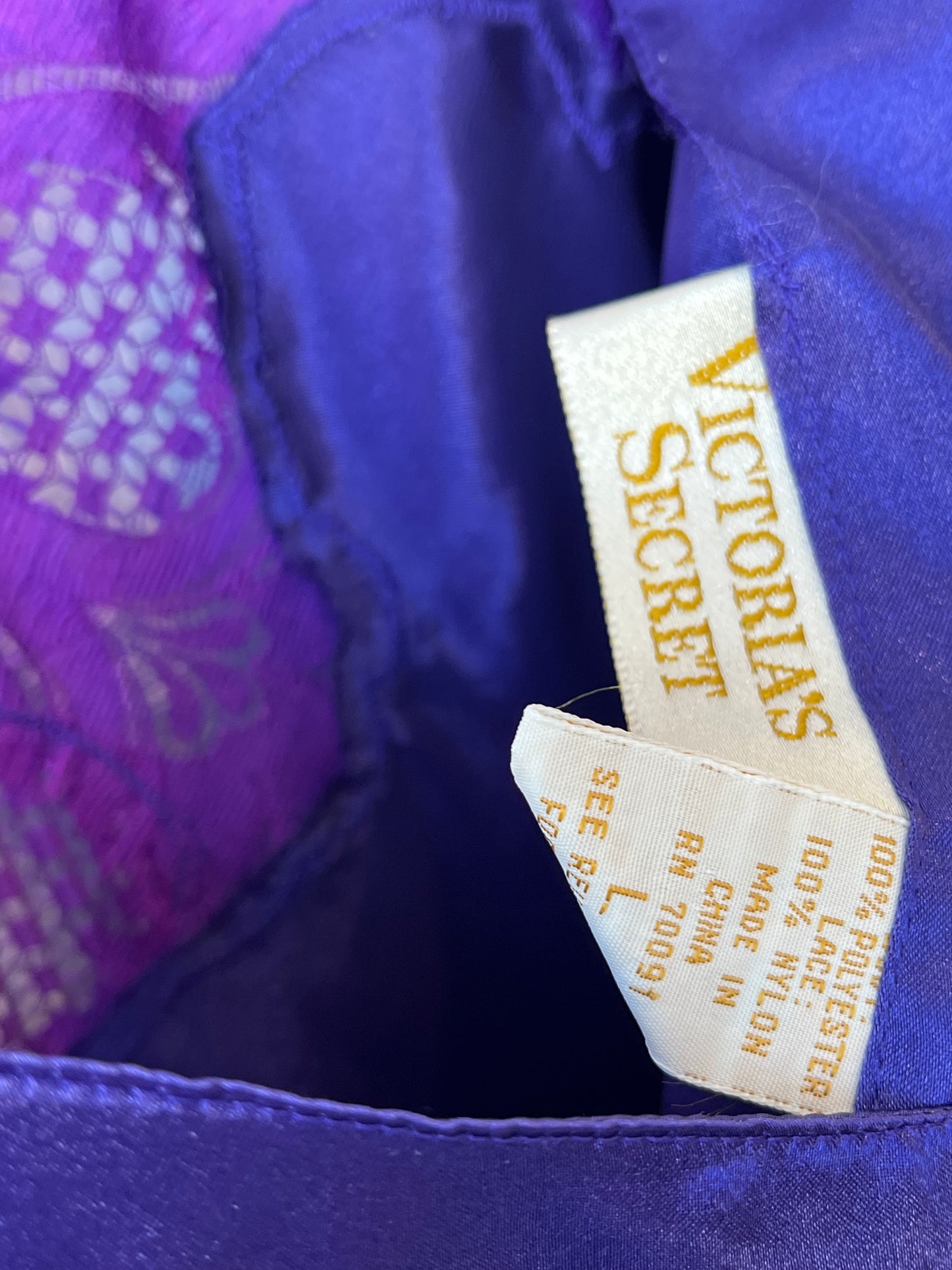 90's Victoria's Secret Purple Lace Dress