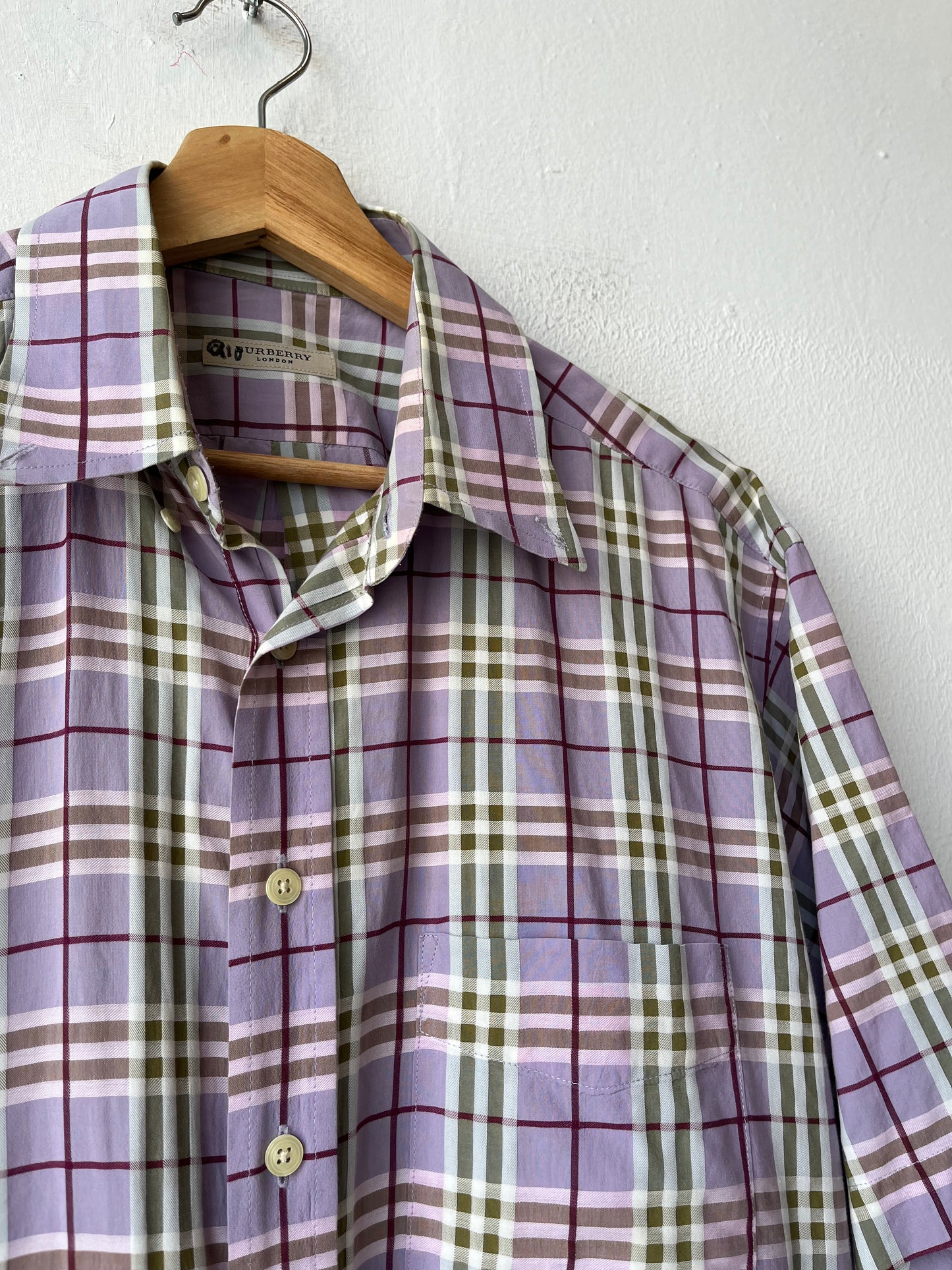 Y2K Burberry Button Down Shirt