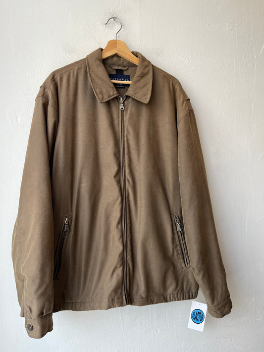 Y2K Brown Zip Up Jacket