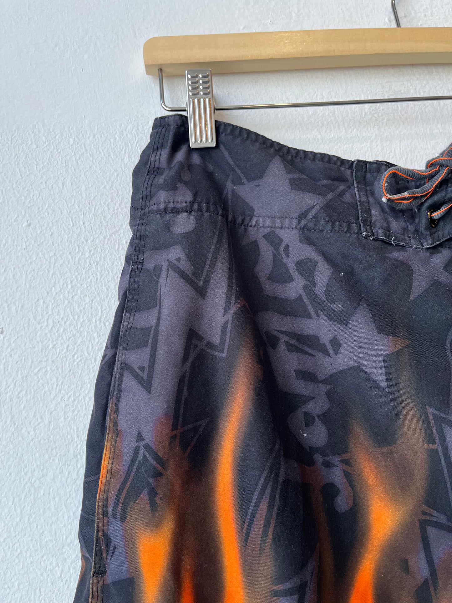 Y2K Flames Board Shorts 31-34"