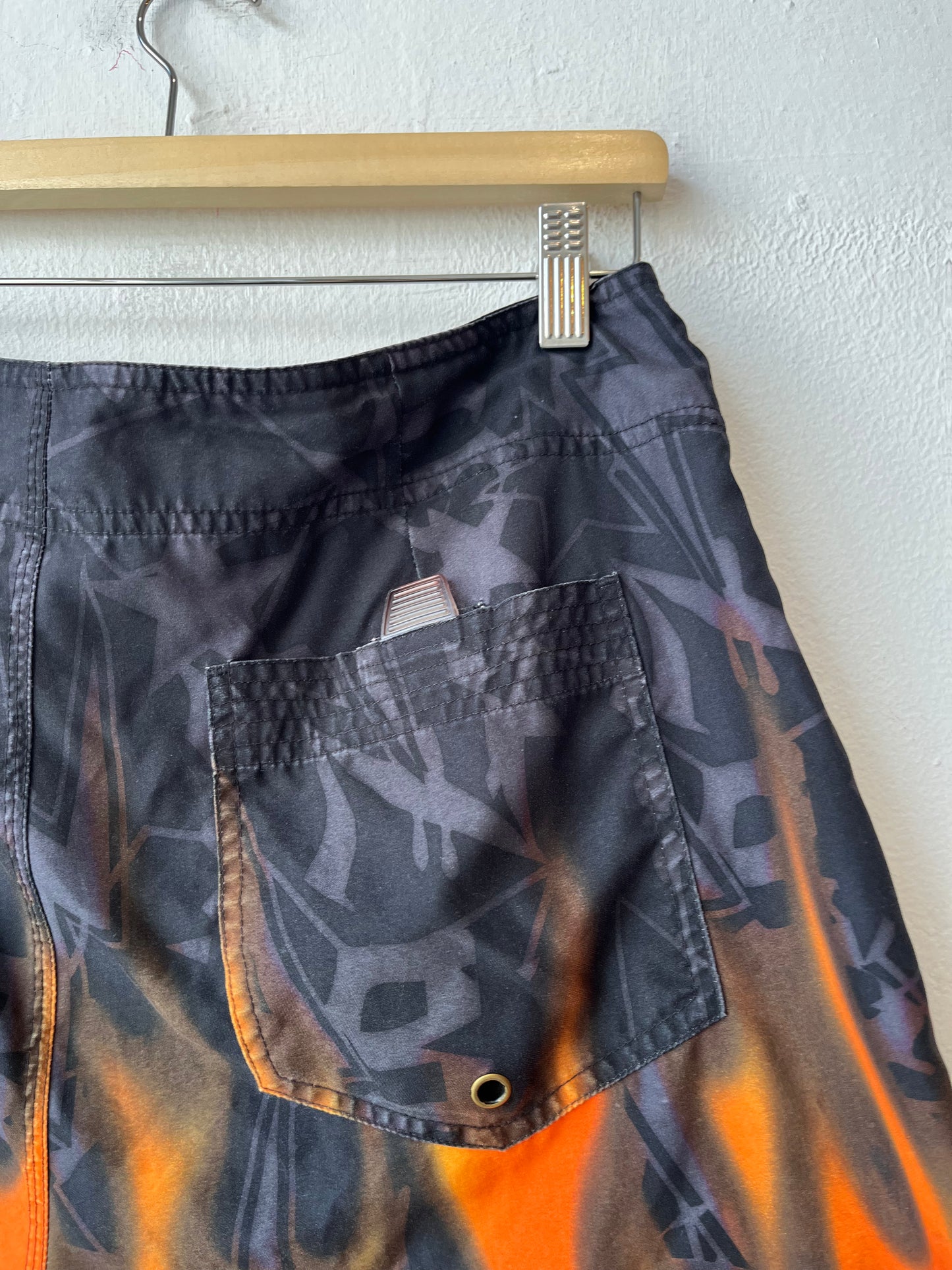 Y2K Flames Board Shorts 31-34"