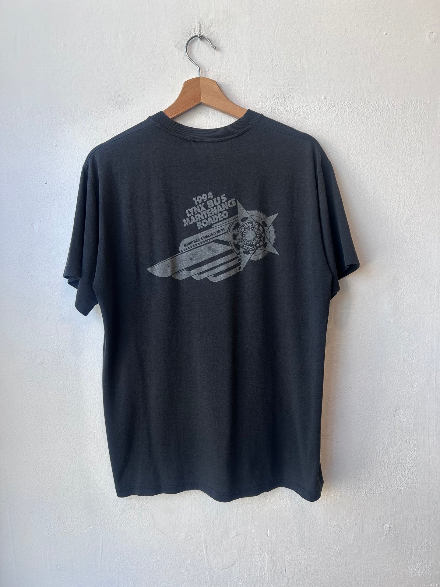 90's Black Pocket Tee