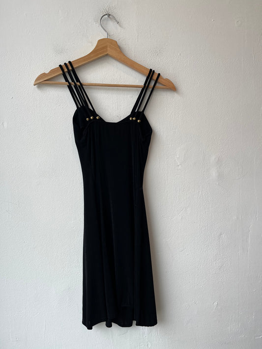 90's Sheer Black Mini Dress
