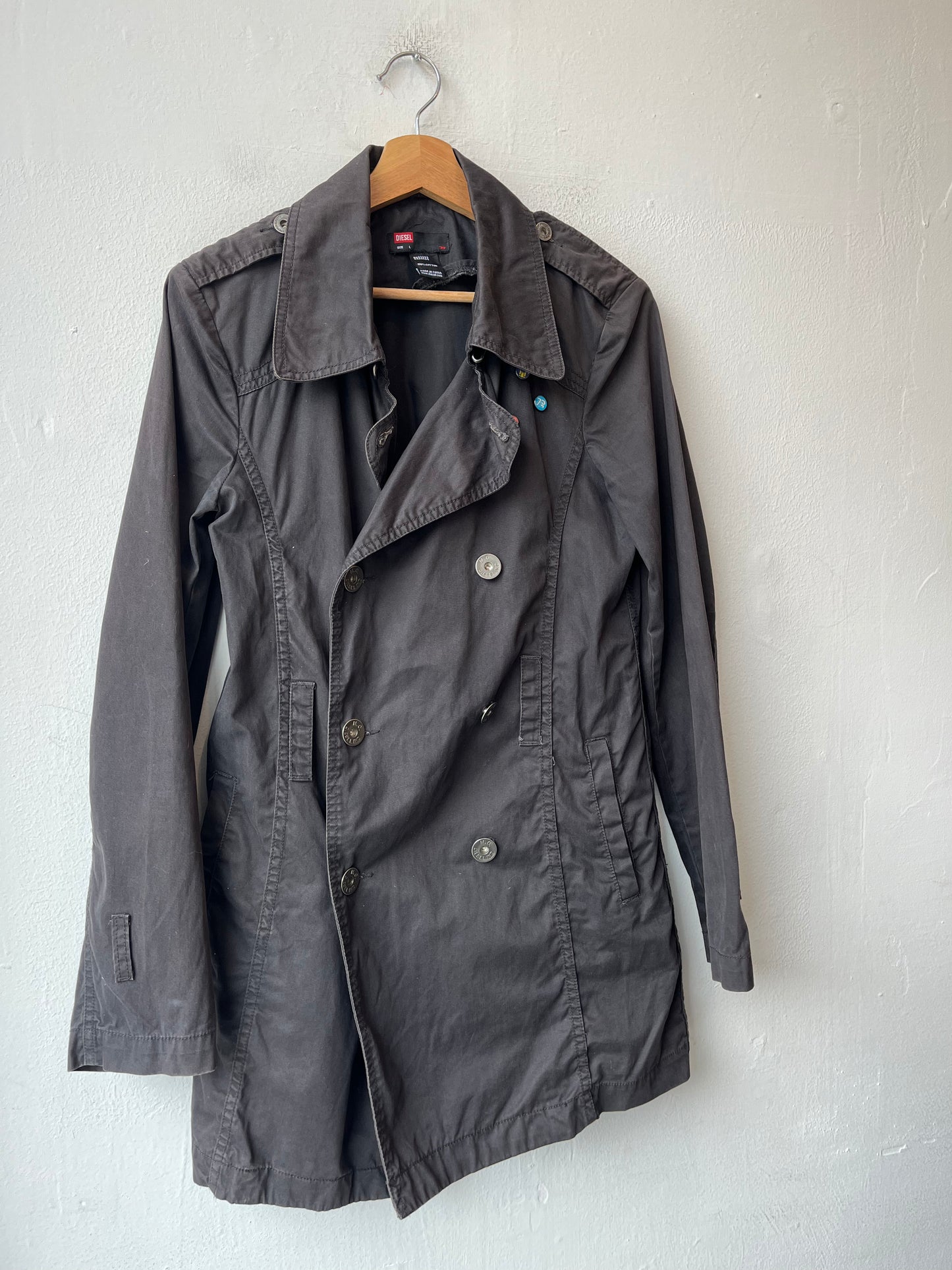 Y2K Diesel Trench Coat